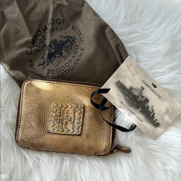 Campomaggi Gold Leather Wallet - Picture 1 of 7